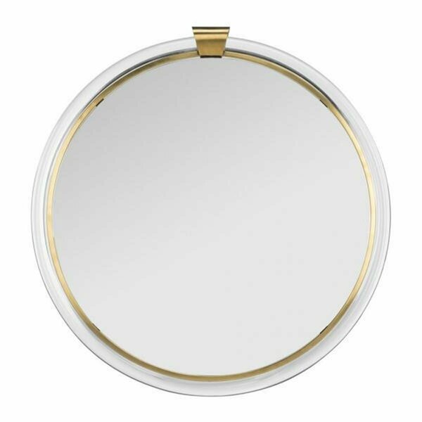 Safavieh 26 x 1.2 x 26 in. Donzel Mirror, Brass & Clear SFV2523A